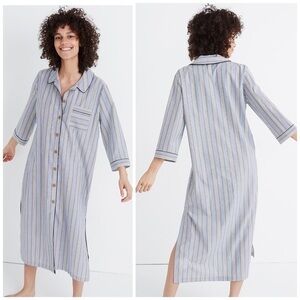Madewell Bedtime Striped Long Nightshirt